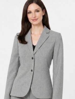 Calvin Klein | Classic Grey Single Breasted 2 Button Blazer